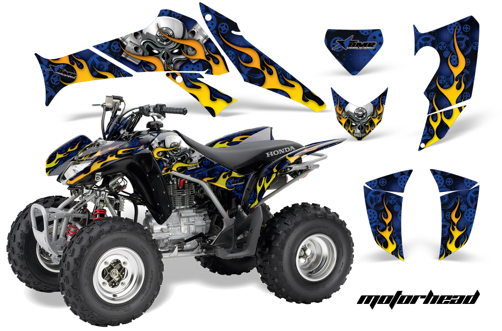 Honda TRX250 05-09 Graphics Motrhead Blue JPG